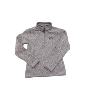 Patagonia Better Sweater Women’s Quarter-Zip Pullover Small Gray Gorpcore Tech